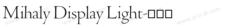 Mihaly Display Light字体转换
